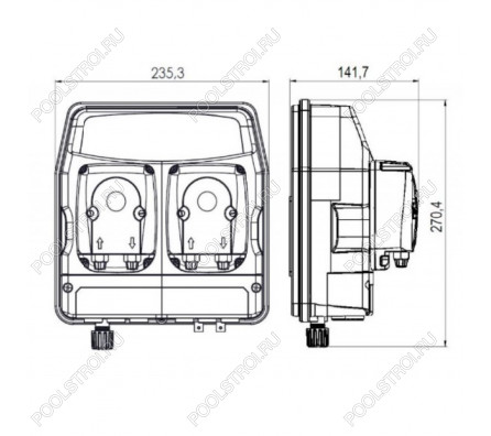 Авт.станция дозир и контр. eTWIN PER  PH/RX 3.0L-3.0 230V FULL