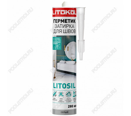 Силиконовый герметик LITOSIL (280 мл) серый