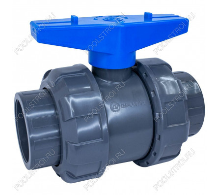 Кран шаровый d75 (уплотнение TPV, остальное EPDM) с муфтовым окончанием AQUAVIVA